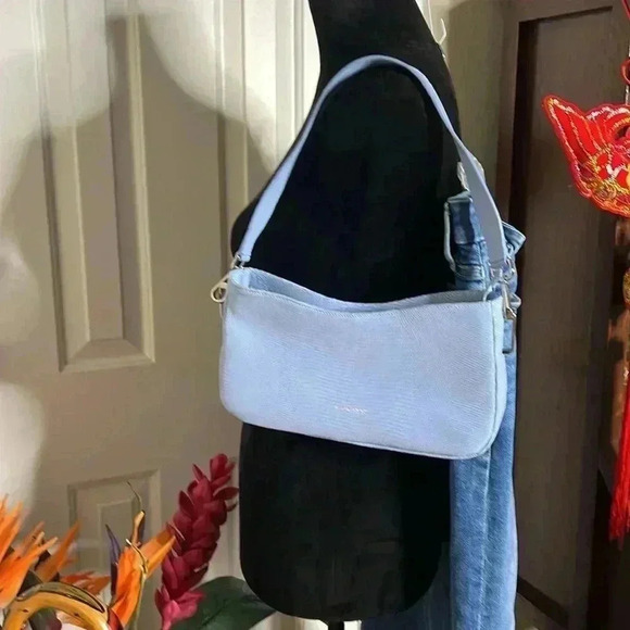 NEW Blame Lilac Leather Bag missing side ties looks great with jeans - Picture 10 of 10